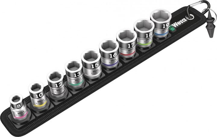 Wera Belt B 1 Zyklop socket set (19 mm, 12 mm, 16 mm, 10 mm, 18 mm, 17 mm, 15 mm, 8 mm, 13 mm)
