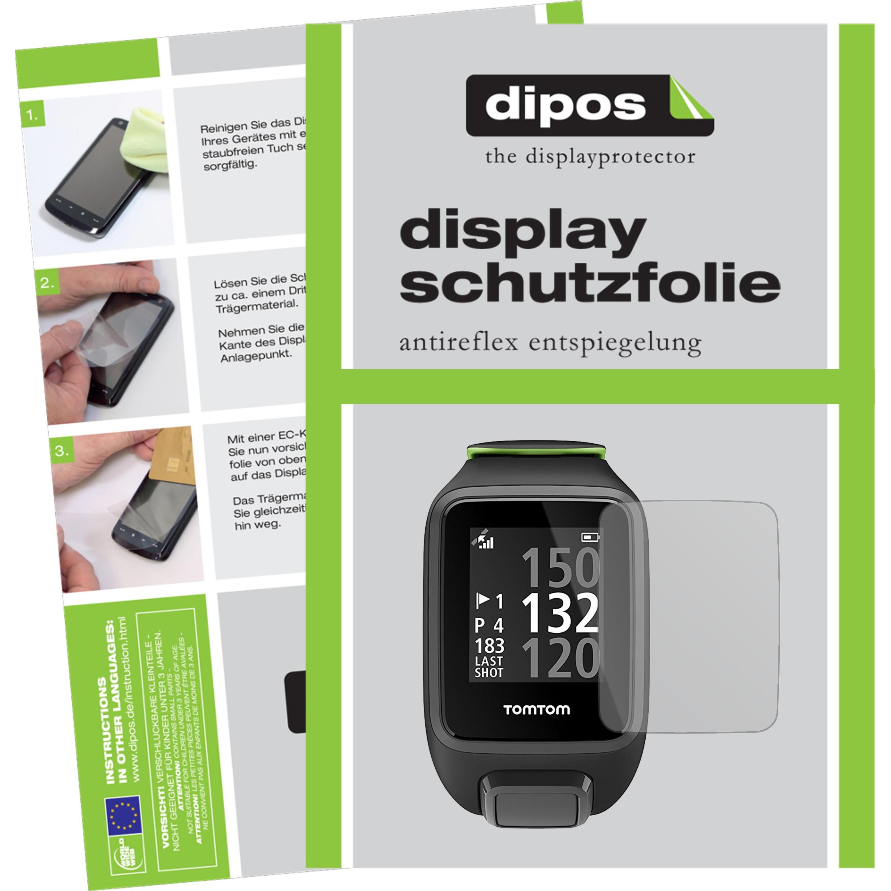 Dipos Displayschutzfolie Antireflex, Smartwatch Schutzfolie, Transparent