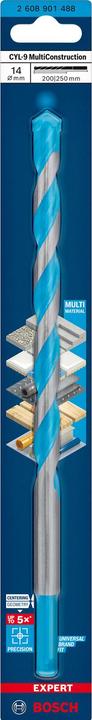 Produktbild Bosch Professional Zubehör EXPERT CYL-9 MultiConstruction Bohrer, 14 x 150 x 200 mm (14 mm)