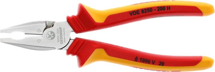Produktbild Gedore VDE 8250-200 H VDE-Kraft-Kombinationszange mit Hüllenisolierung 200 mm (200 mm)