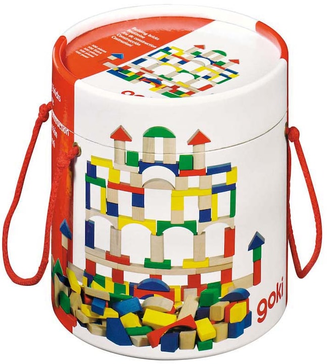 Image du produit Goki Holzbausteine in Ton-Farbe