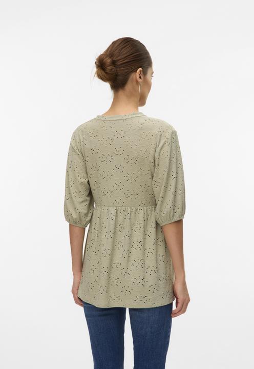 Actual product image Mamalicious Normal geschnitten Mandarin Kragen Top Bluse (XL)