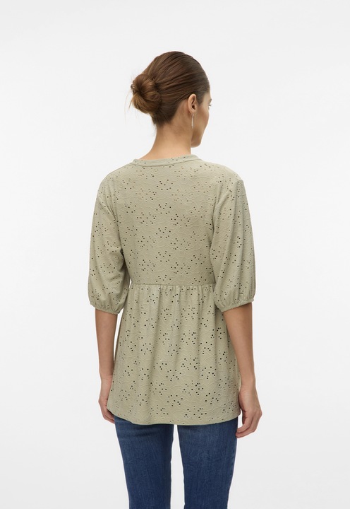 Produktbild Mamalicious Normal geschnitten Mandarin Kragen Top Bluse (M)
