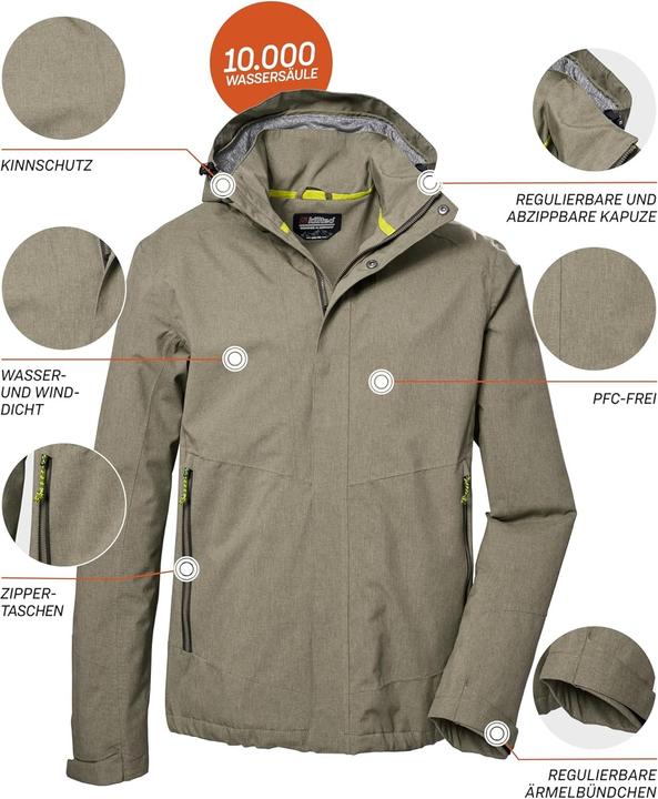 Image du produit Killtec Giacca Funzionale con Cappuccio Amovibile (4XL)