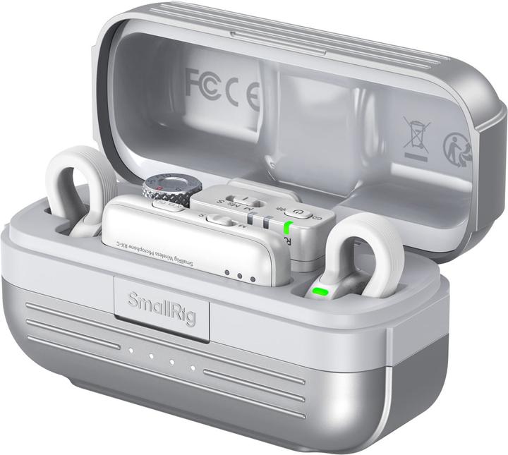 SmallRig 5716 S 70 Wireless Microphone with Multi-Device Compatibility (White)