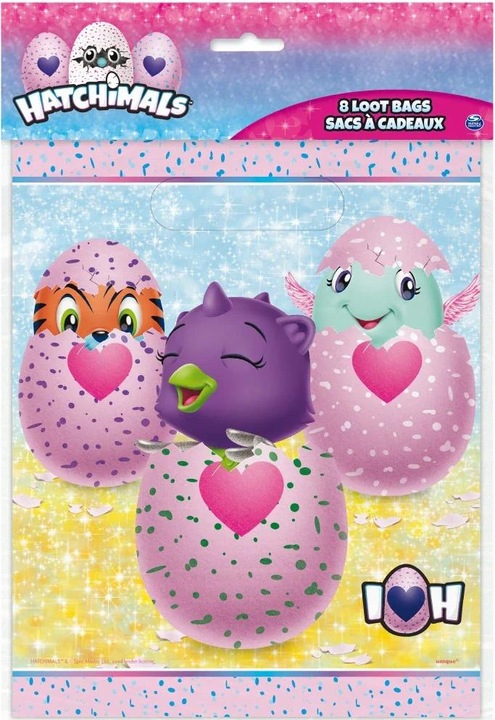 Hatchimals Party Bags (Pack of 8) (Gift bag, 8 x)