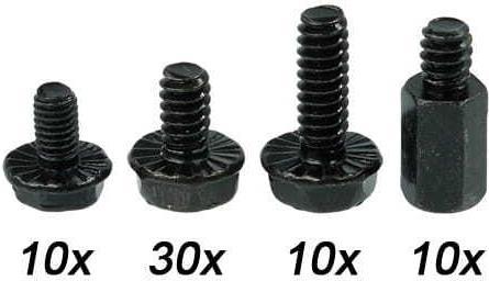 Actual product image Phobya Mainboard screw kit Black Edition