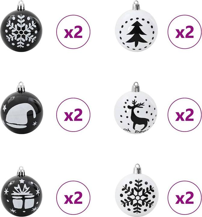 Produktbild vidaXL Weihnachtsornament (40x)