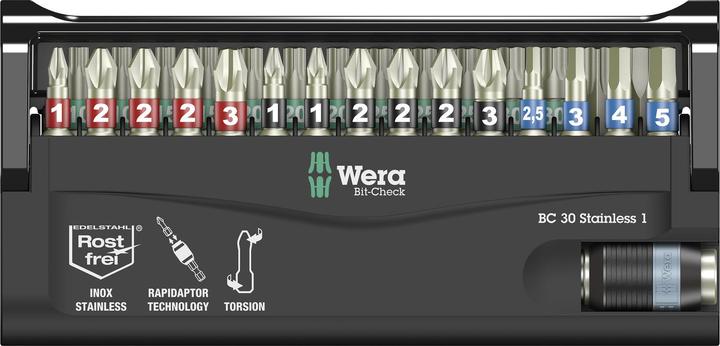 Actual product image Wera Bit-Check 30 Stainless 1 (Allen screw)