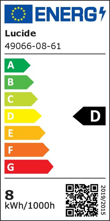 Etichetta energetica Lucide E27 (E27, 8 W, 1080 lm, 1 x, D)
