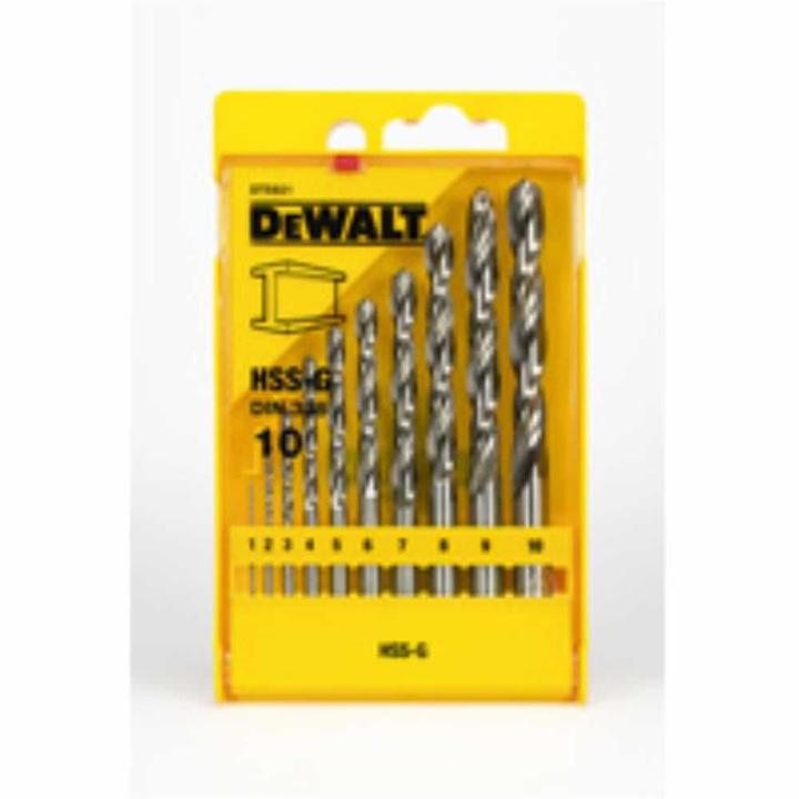 Produktbild DeWalt HSS-G Metallbohrer Set (1 mm, 1.5 mm, 2 mm, 2.5 mm, 3 mm, 3.5 mm, 4 mm, 4.5 mm, 5 mm, 5.5 mm, 6 mm, 6.5 mm, 7 mm, 7.5 mm, 8 mm, 8.5 mm, 9 mm, 9.5 mm, 10 mm, 10.5 mm, 11 mm, 11.5 mm, 12 mm, 12.5 mm, 13 mm)