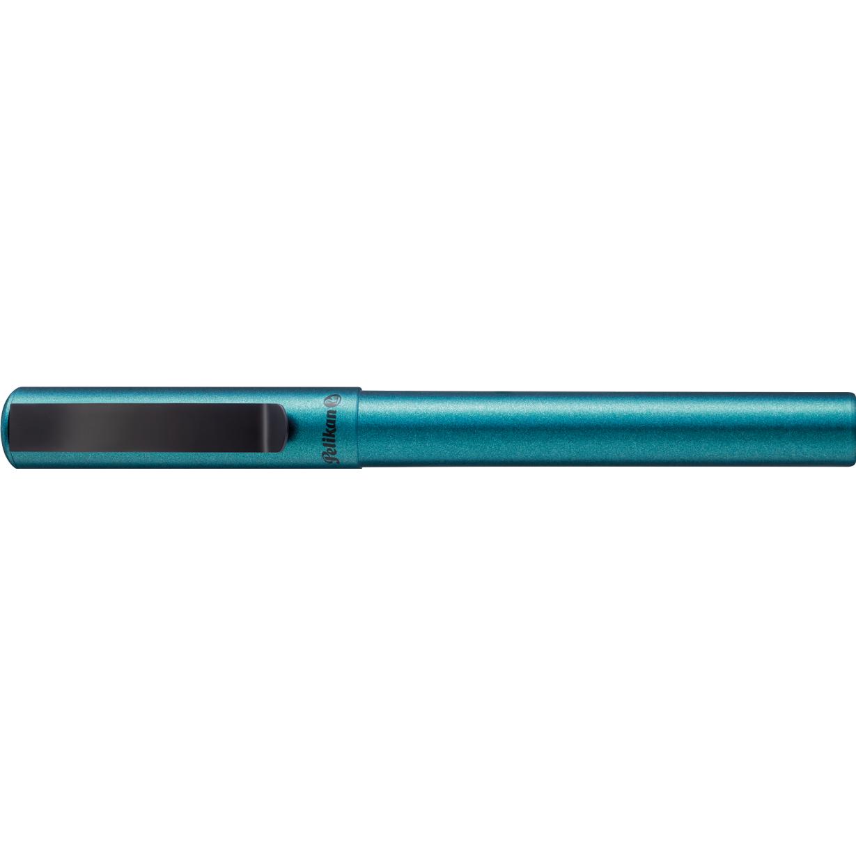 Thumbnail - Pelikan, Schreibstifte, 821209 Tintenroller Stick Pen (e) (Petrol, 1 x)