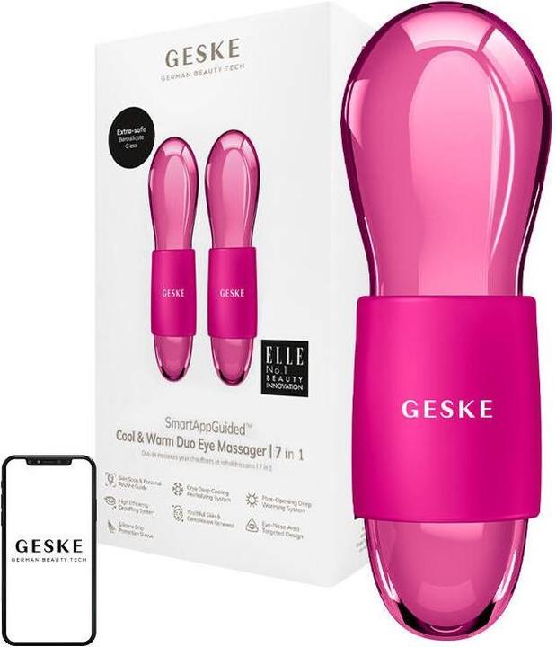 Geske Cool&Warm Duo Augenmassagegerät 7in1 (magenta)