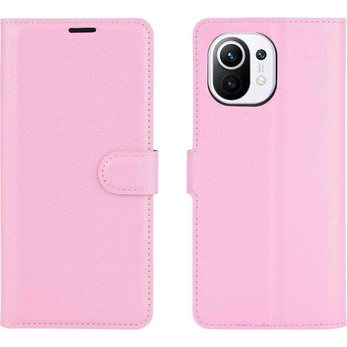 Thumbnail - König Design Hülle Handy Schutz für Xiaomi Mi 11 Case Flip Cover Tasche Etuis Bumper Rosa Neu (Xiaomi Mi 11i), Smartphon...