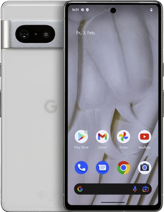 Produktbild Google Pixel 7 (256 GB, Snow, 6.30", SIM + eSIM, 50 Mpx, 5G)