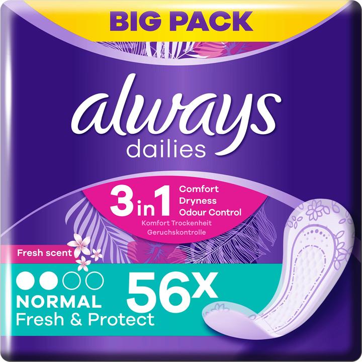Produktbild Always Slipeinlage Fresh&Protect Normal Fresh BigPack (56 x)
