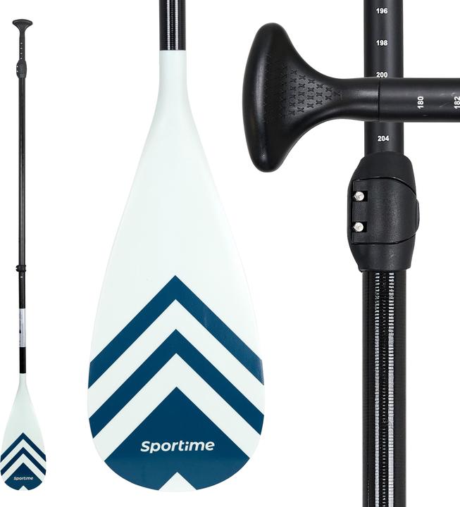 Sportime Carbon Nylon Paddel mit Anti-Twist (92 cm, 3-piece)