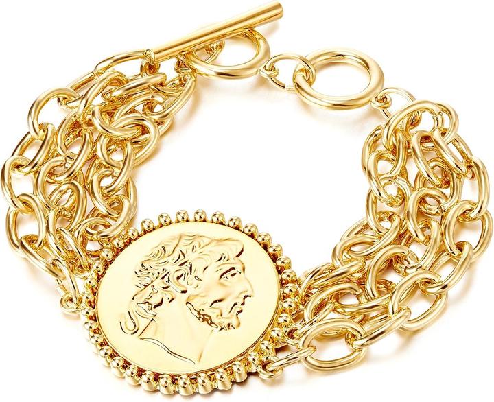 Immagine prodotto Lulu & Jane Moneta in lega di metallo oro giallo 18,0 cm di lunghezza base + 3,0 cm di estensione - 33358 (18 cm, Lega metallica)