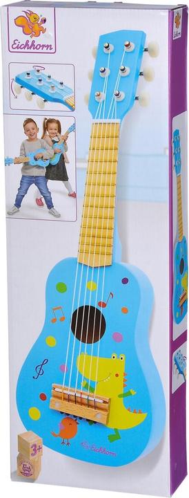 Actual product image Eichhorn Music wooden guitar (German, French, English, Italian)