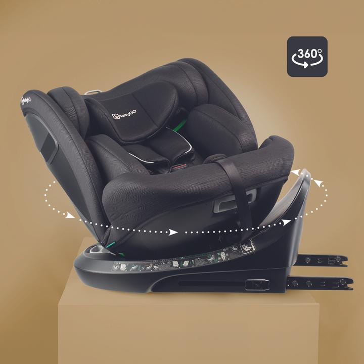Produktbild BabyGo Protection 360 black (Kindersitz, ECE R129/i-Size Norm)