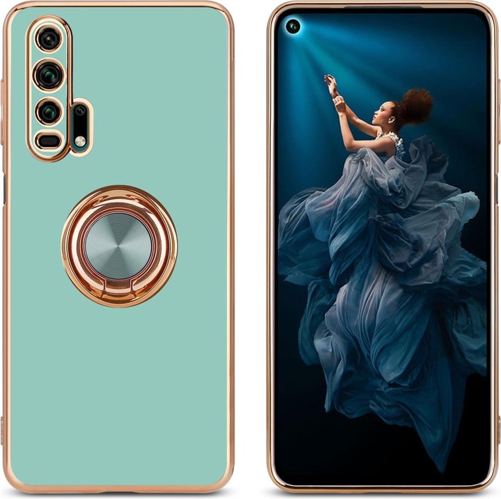 Immagine prodotto Cadorabo Custodia per Honor 20 PRO in TPU con protezione della fotocamera e anello LM089 Style (Honor 20 Pro)