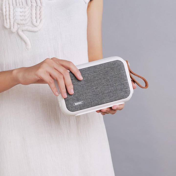 Actual product image Remax Fabric Bluetooth Speaker, Portable Black