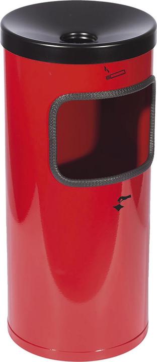 Actual product image TKG Safety wall ashtray Ø180xH410mm red with tipping device