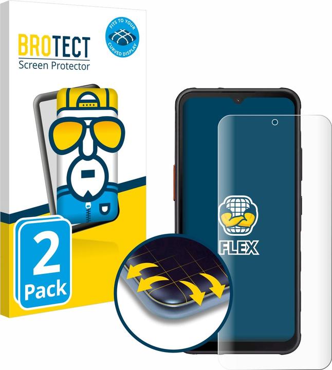 Actual product image BROTECT Full cover screen protector (2 Piece, Samsung Galaxy Xcover 7)