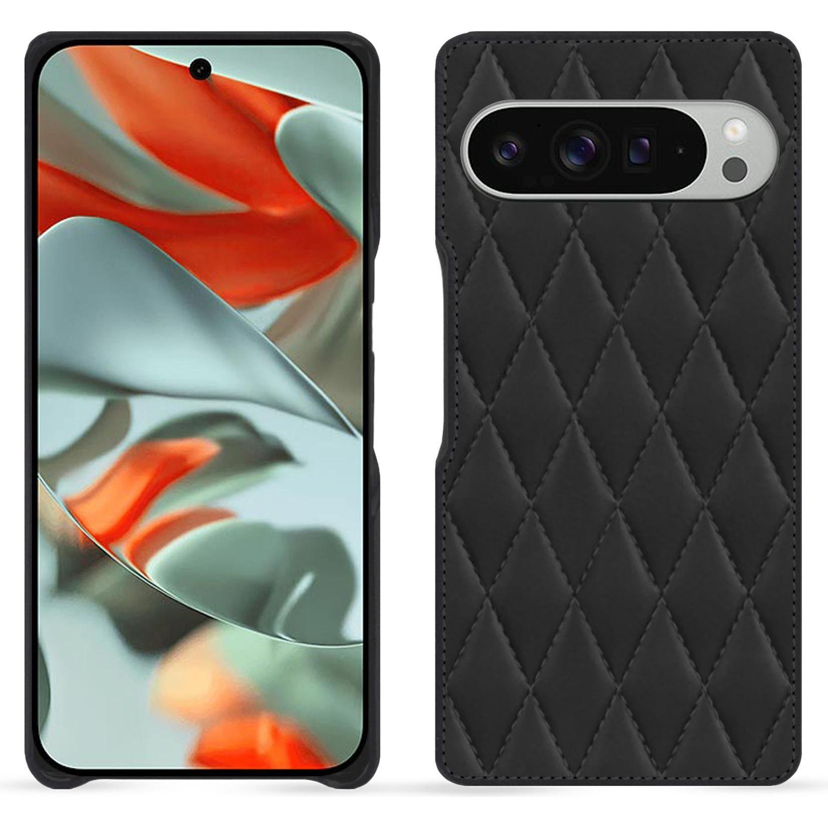 Noreve Lederschutzhülle (Google Pixel 9 Pro XL), Smartphone Hülle, Schwarz