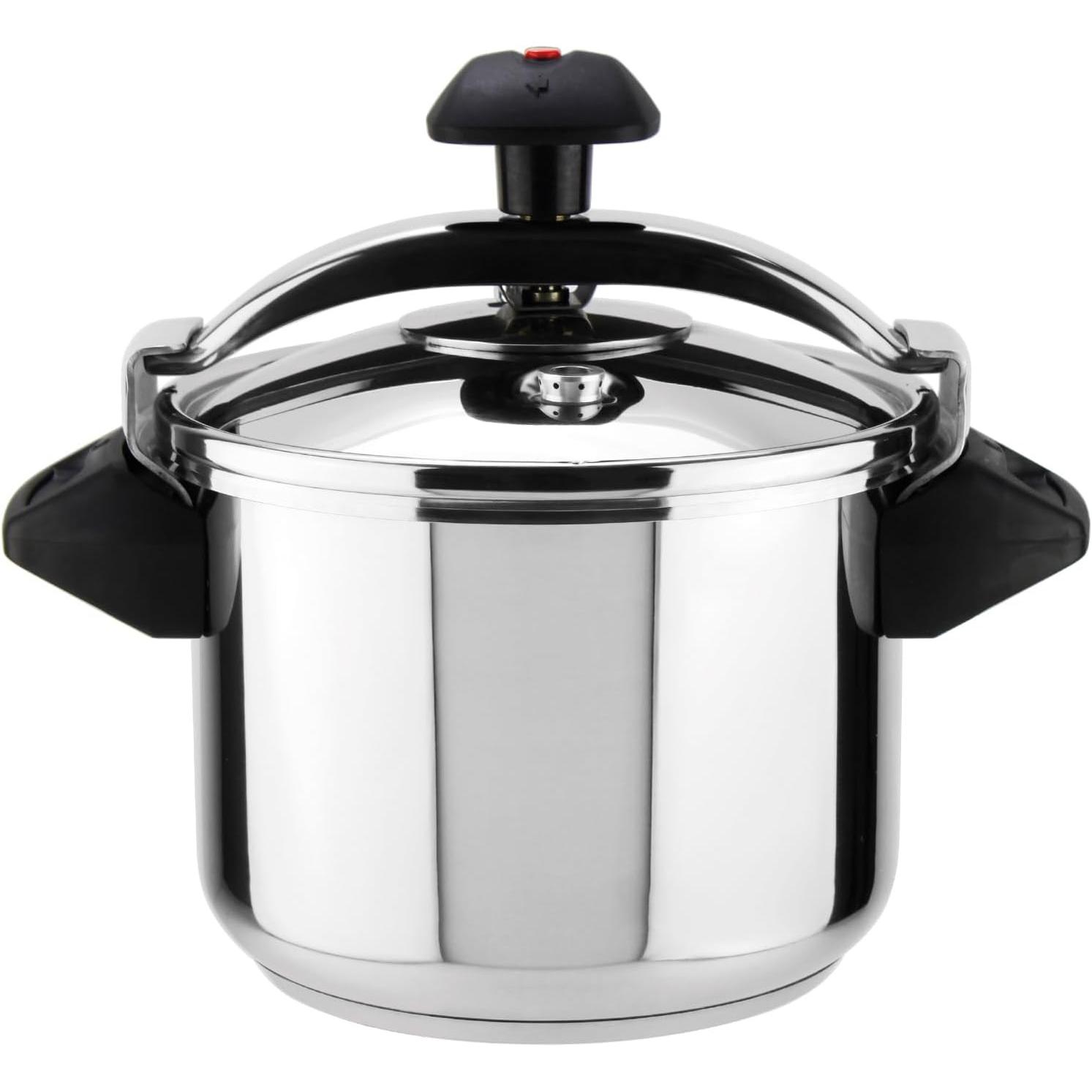 Magefesa Inoxtar 6 L, Padella + Pentola, Nero, Argento