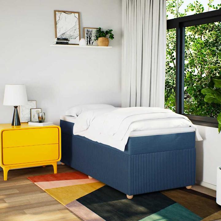 Produktbild VidaXL Bo x springbett mit Matratze 90 x 190 cm Stoff (90 x 190 cm)