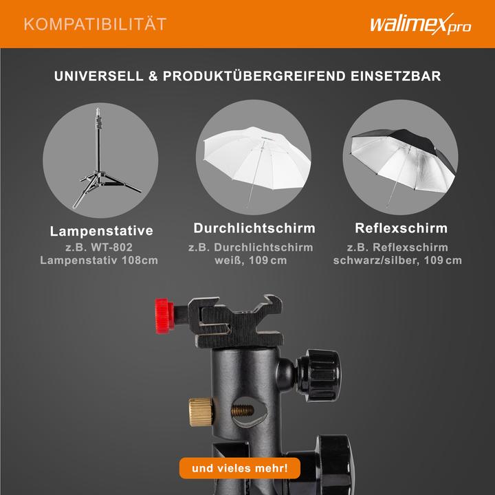 Actual product image Walimex Metal flash & umbrella holder