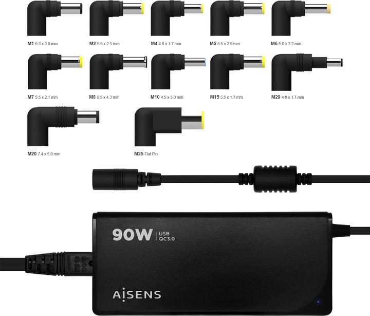 Produktbild Aisens ASLC-90WAUTO-BK (90 W)