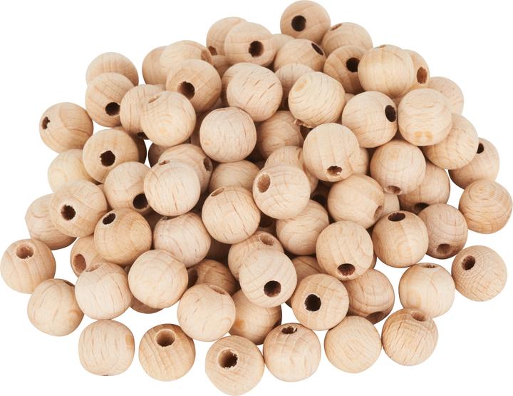Actual product image VBS Wooden balls drilled through "Ø 10 mm