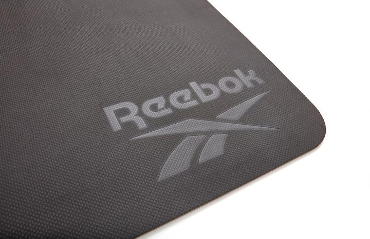 Actual product image Reebok Yoga mat, 6mm, double-sided, black/grey (6 mm)