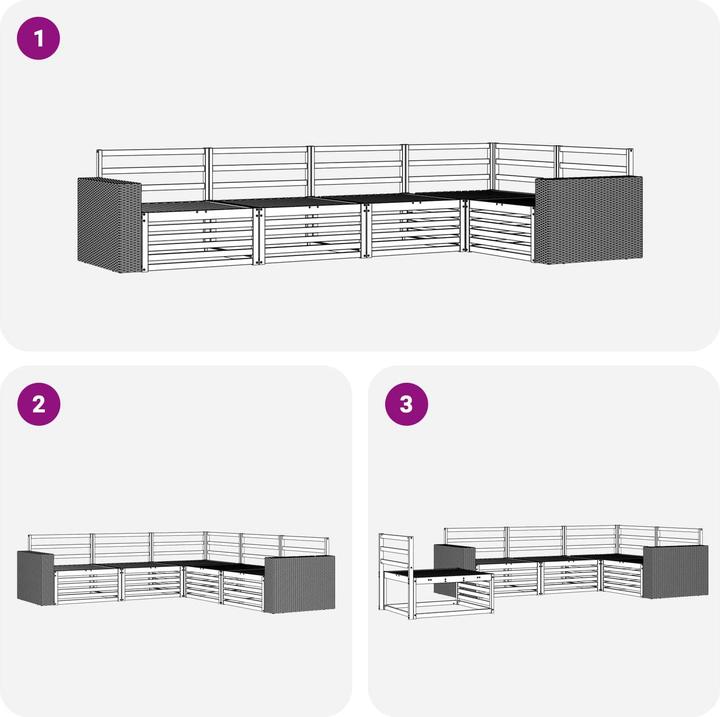 Produktbild vidaXL Outdoor-Sofa