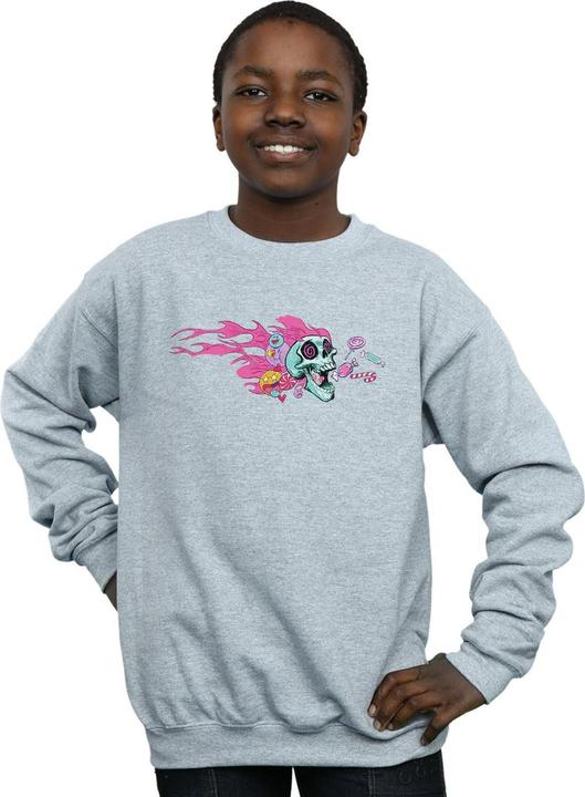 Actual product image Disney Boys Wreck It Ralph Candy Skull Sweatshirt (116)