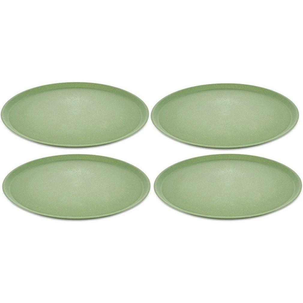 Koziol Speiseteller Connect 25.5 cm, 4 Stück, Grün, Teller, Grün