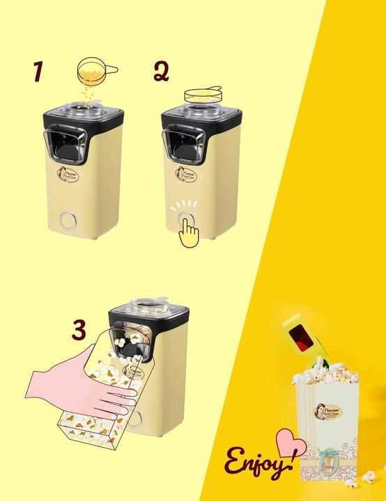 Actual product image Bestron Popcorn Maker, Vanilla