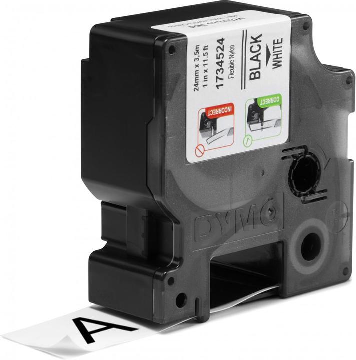 Produktbild Dymo Rhino Nylonband, weiss (2.40 cm, Mehrfarbig)