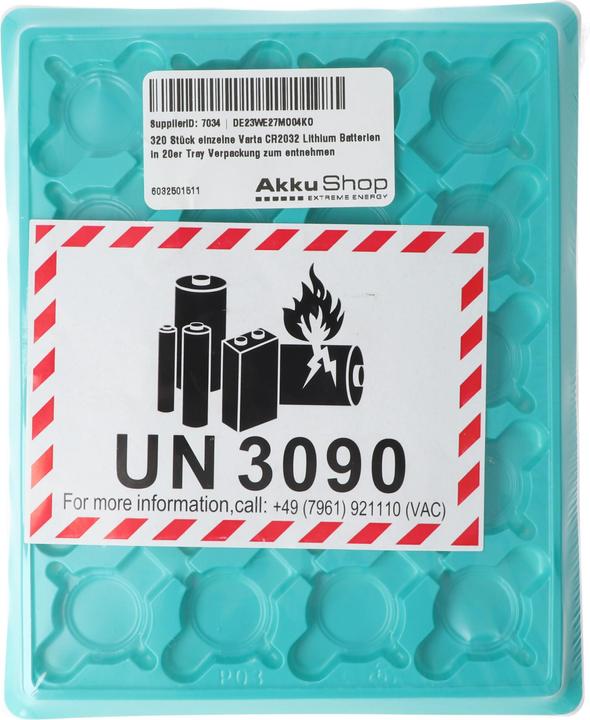 Actual product image Varta Lithium (320 pcs., CR2032, 230 mAh)