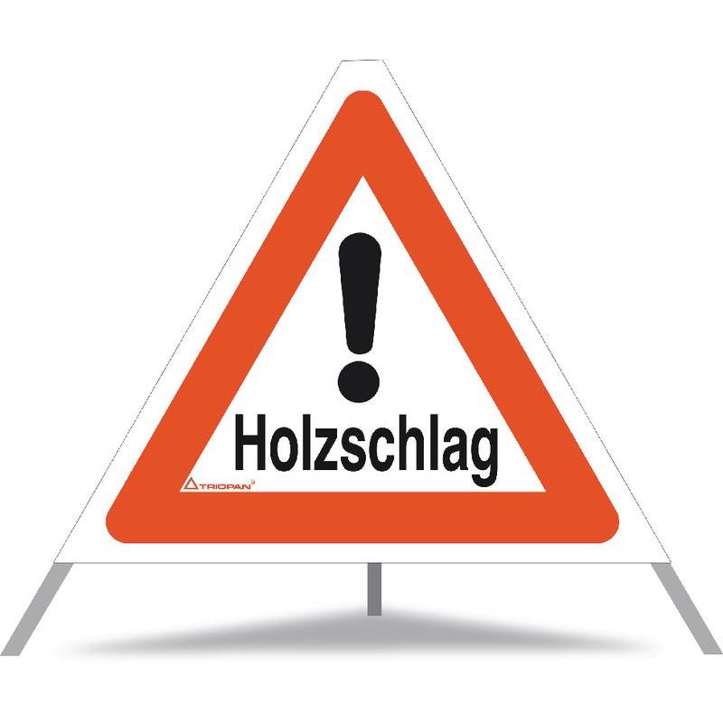 Triopan, Sicherheitskennzeichnung, Faltsignal Holzschlag