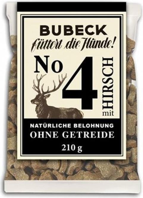 Produktbild Bubeck Getreidefrei-Snack Nr4 mit Hirsch 210 g (Adult, 1 Stk., 210 g)
