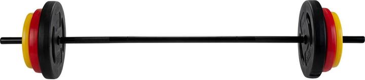 Actual product image Pure2improve Barbell set Incl. weights (2 x 5 kg, 2 x 2.5 kg, 2 x 1.25 kg)