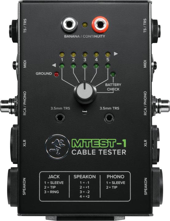 Produktbild Mackie MTest-1 - Kabeltester (Audio Kabeltester)