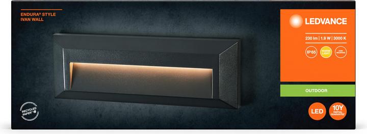 Produktbild Ledvance Endura Style IP65 Wall Ivan Dark Gray (85 lm, IP65)