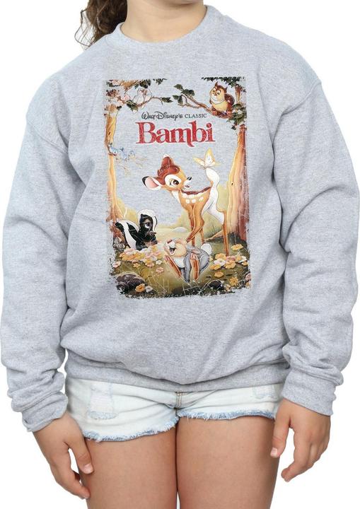 Produktbild Disney Bambi Retro Poster Sweatshirt Mädchen (152, 158)