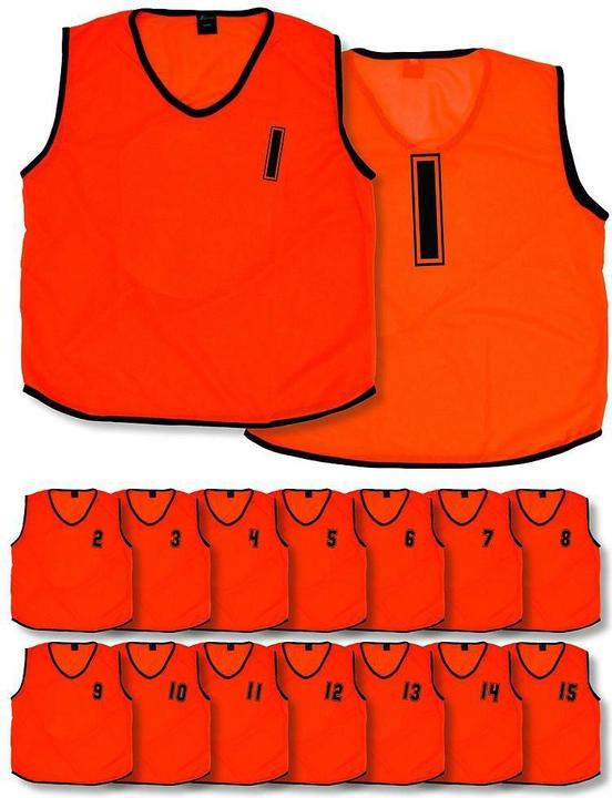 Actual product image Precision Mesh Training bib numbered from 1 to 15 children