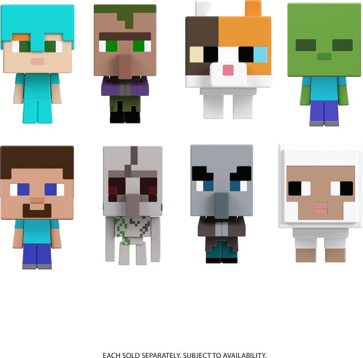 Image du produit Mattel Φιγούρα Minecraft Mob Head Mini HDV64 (1τμχ Τυχαία Επιλογή)