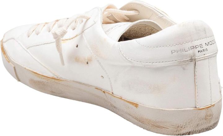 Image du produit Philippe Model prsx low sneakers in white/blue leather (40)